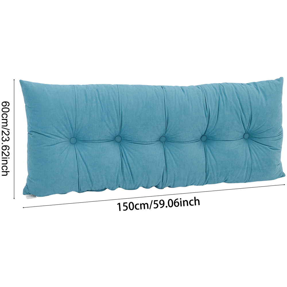 Living and Home Blue Chenille Headboard Pillow 60 x 150cm Image 8