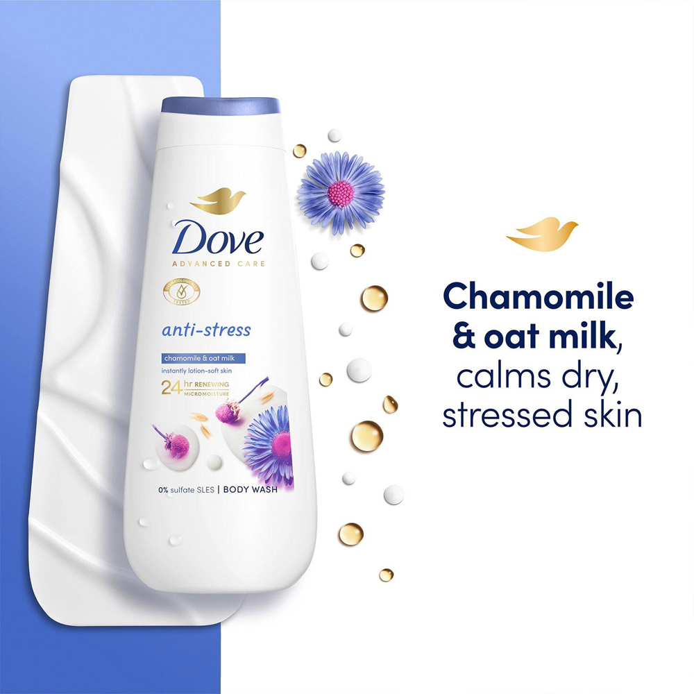 Dove Advanced Care Anti-Stress Body Wash 400ml 10 Pack Image 4