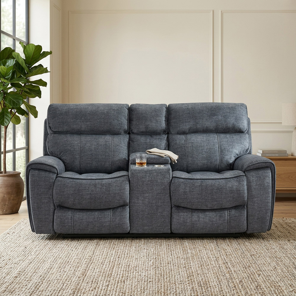 Cancun Reclining Sofa - Grey / 2 Image 5