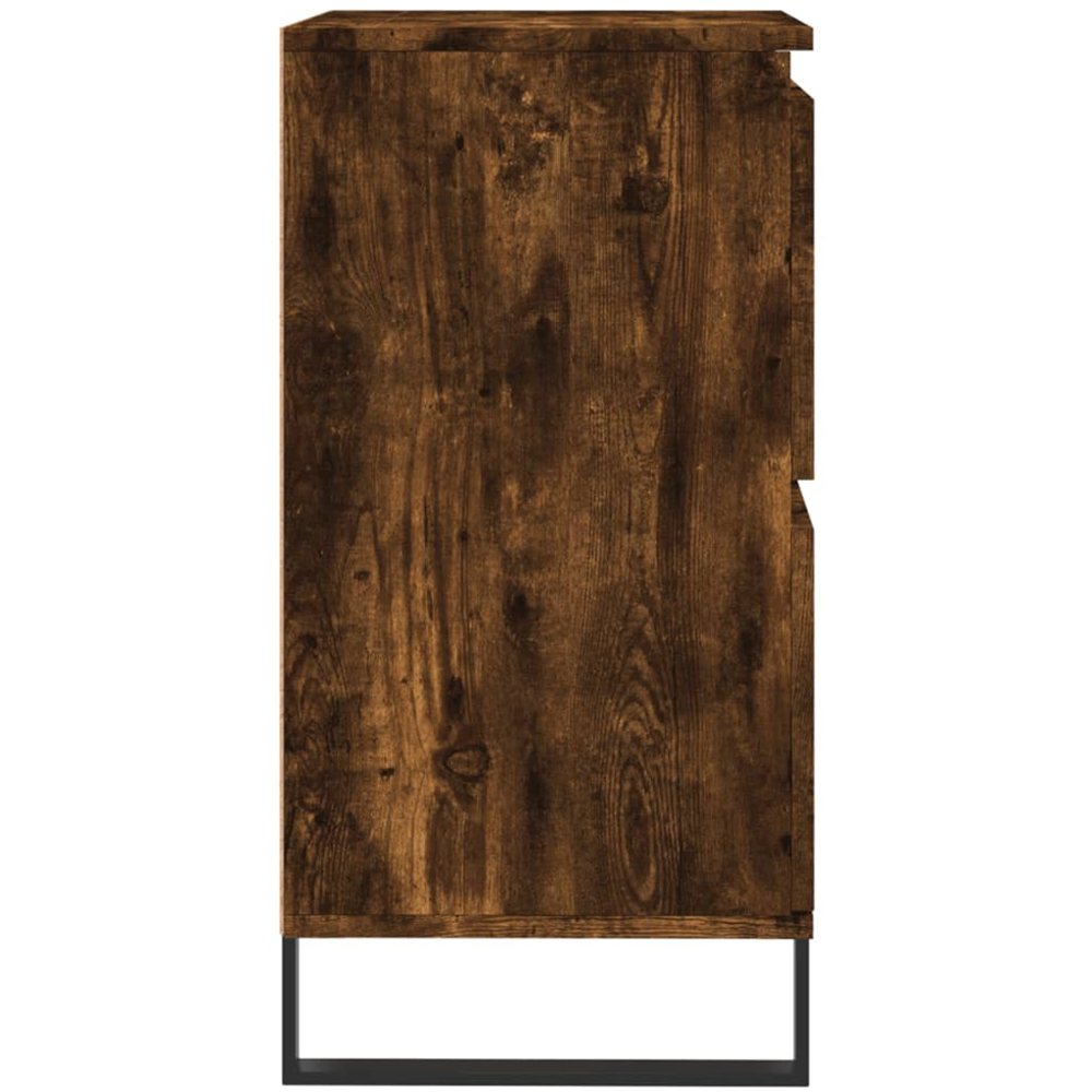 vidaXL 4 Door Smoked Oak Sideboard Image 7