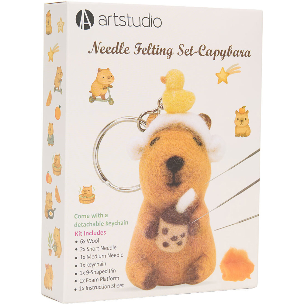Capybara Needle Felting Set Image 3