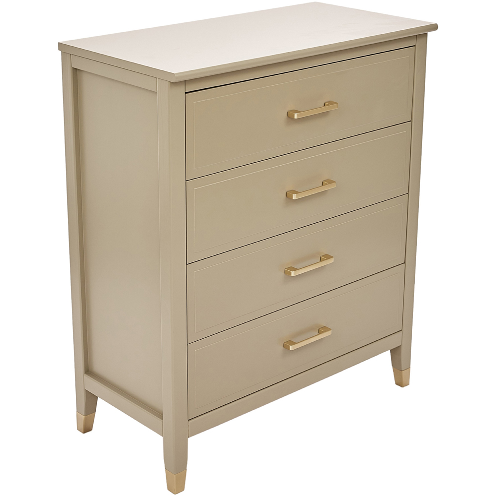 Palazzi 4 Drawer Clay Chest of Drawers Image 4