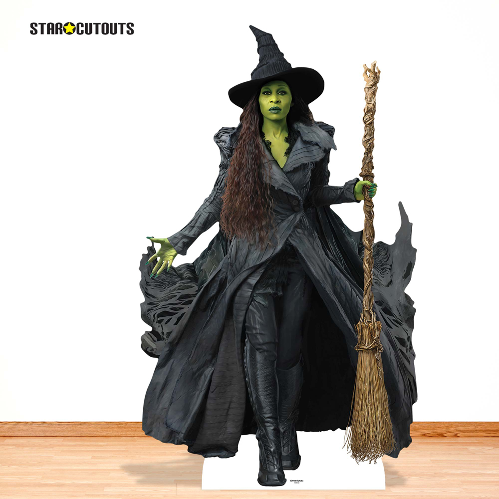 Star Cutouts Wicked For Good Witch Elphaba Cardboard Cutout 5.3ft Image 4