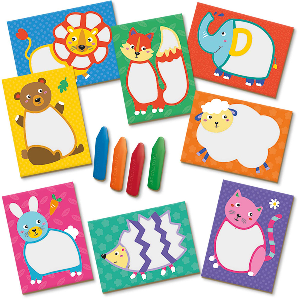 SES Creative My First Crayons and Animal Cards Activity Set Image 2