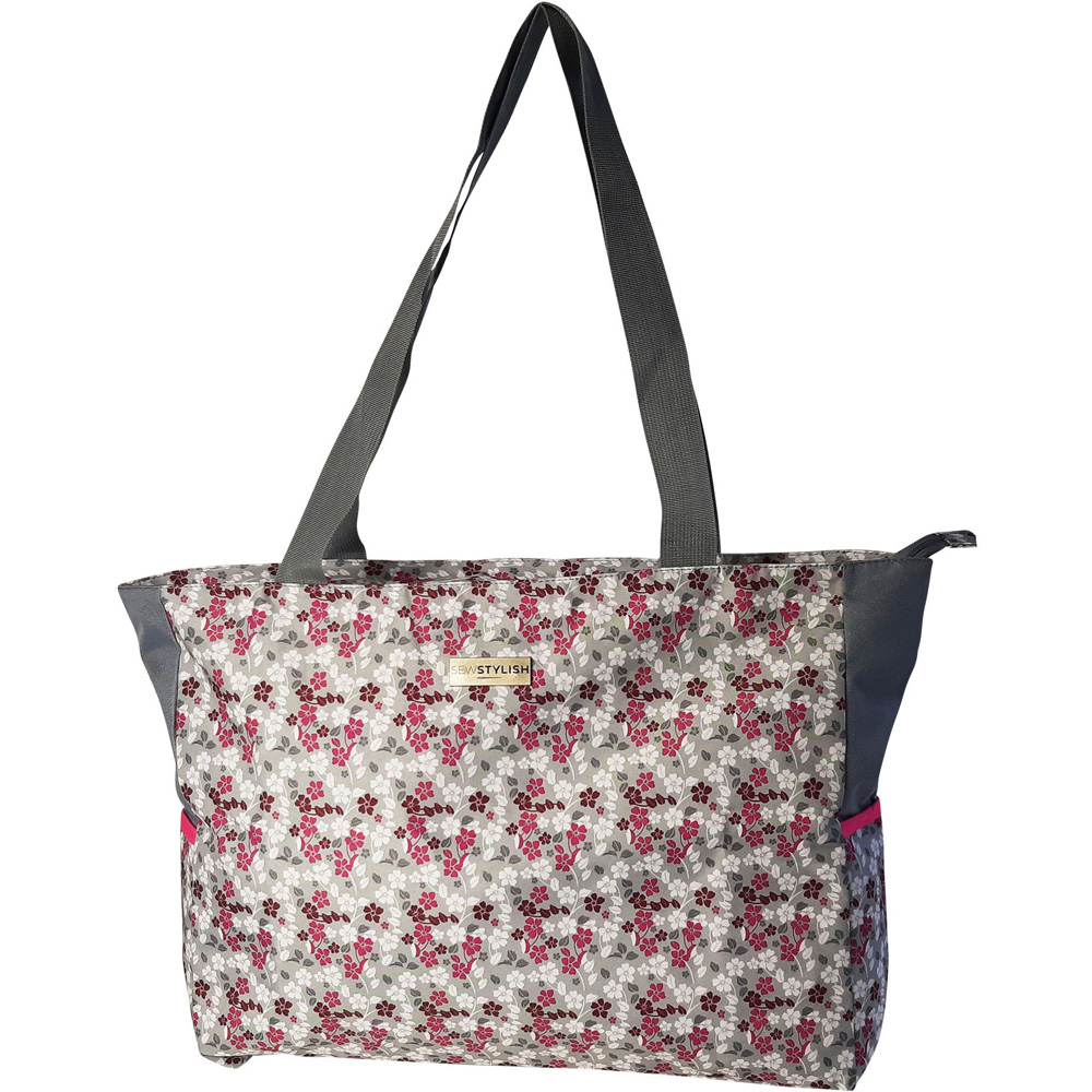 Sewing Online PT950-HOT-PINK-FLORAL 5 Piece Hot Pink Floral Craft and Sewing Storage Bundle Image 7