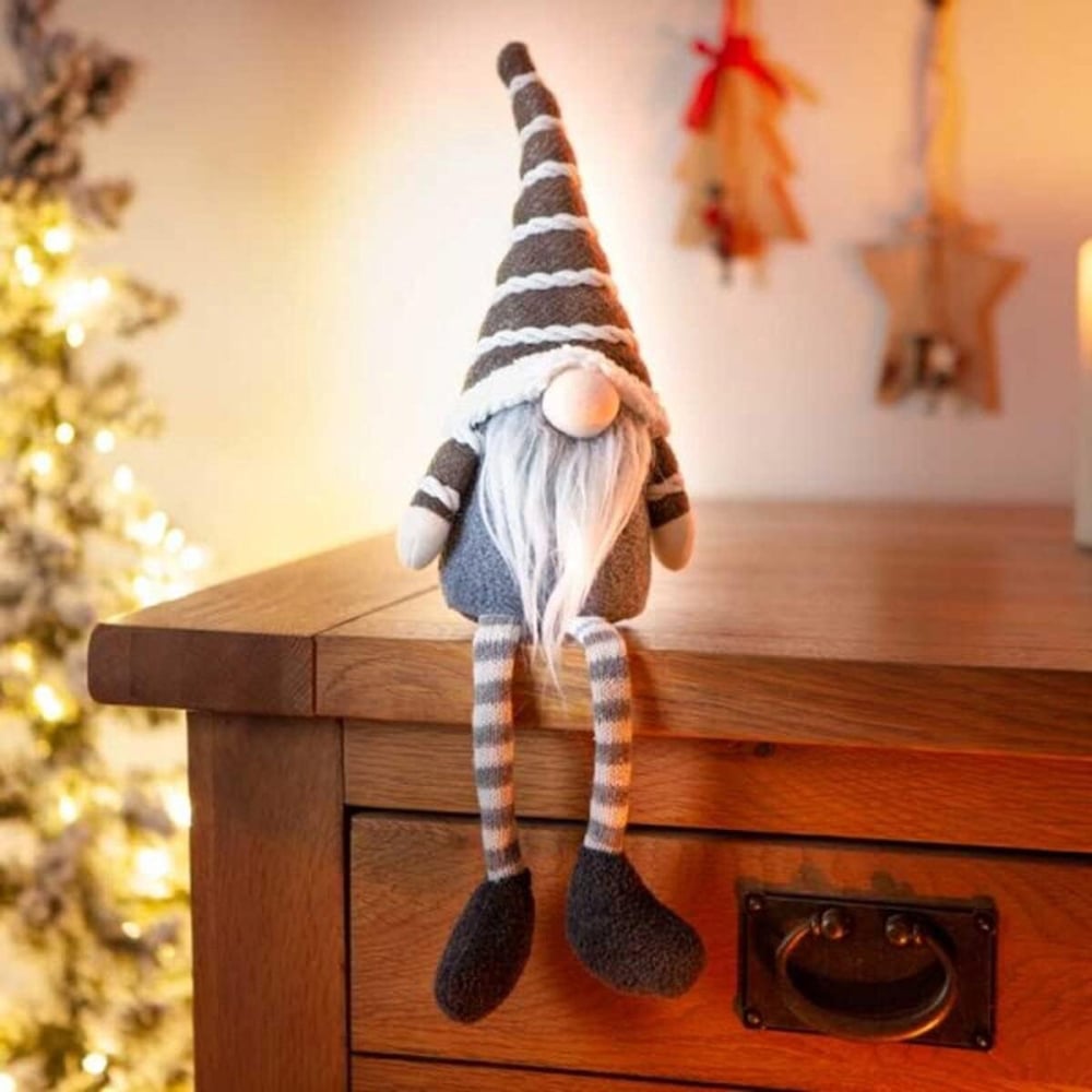 Marco Paul Nordic Grey Plush Gonk Christmas Decoration 40cm Image 2