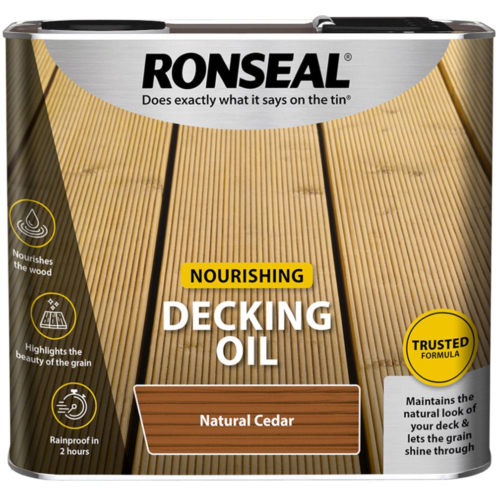 Ronseal Decking Oil - Natural Cedar / 2.5l Image 1