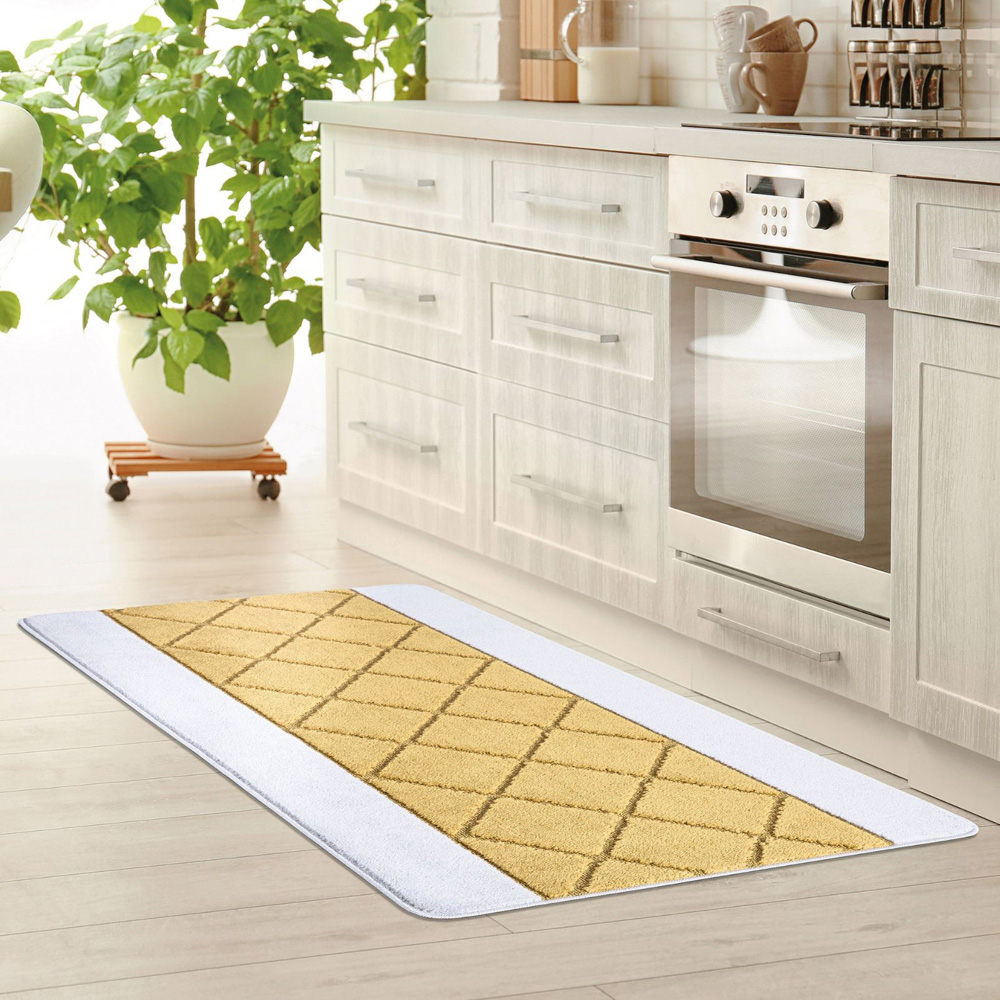 Smart Living Carmela Ochre Gel Back Non-Slip Door Mat 40 x 60cm Image 3