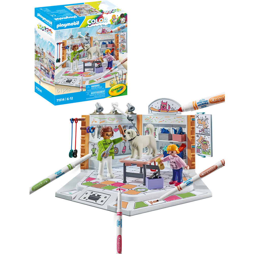 Playmobil Colour Dog Salon Playset 61 Piece Image 4