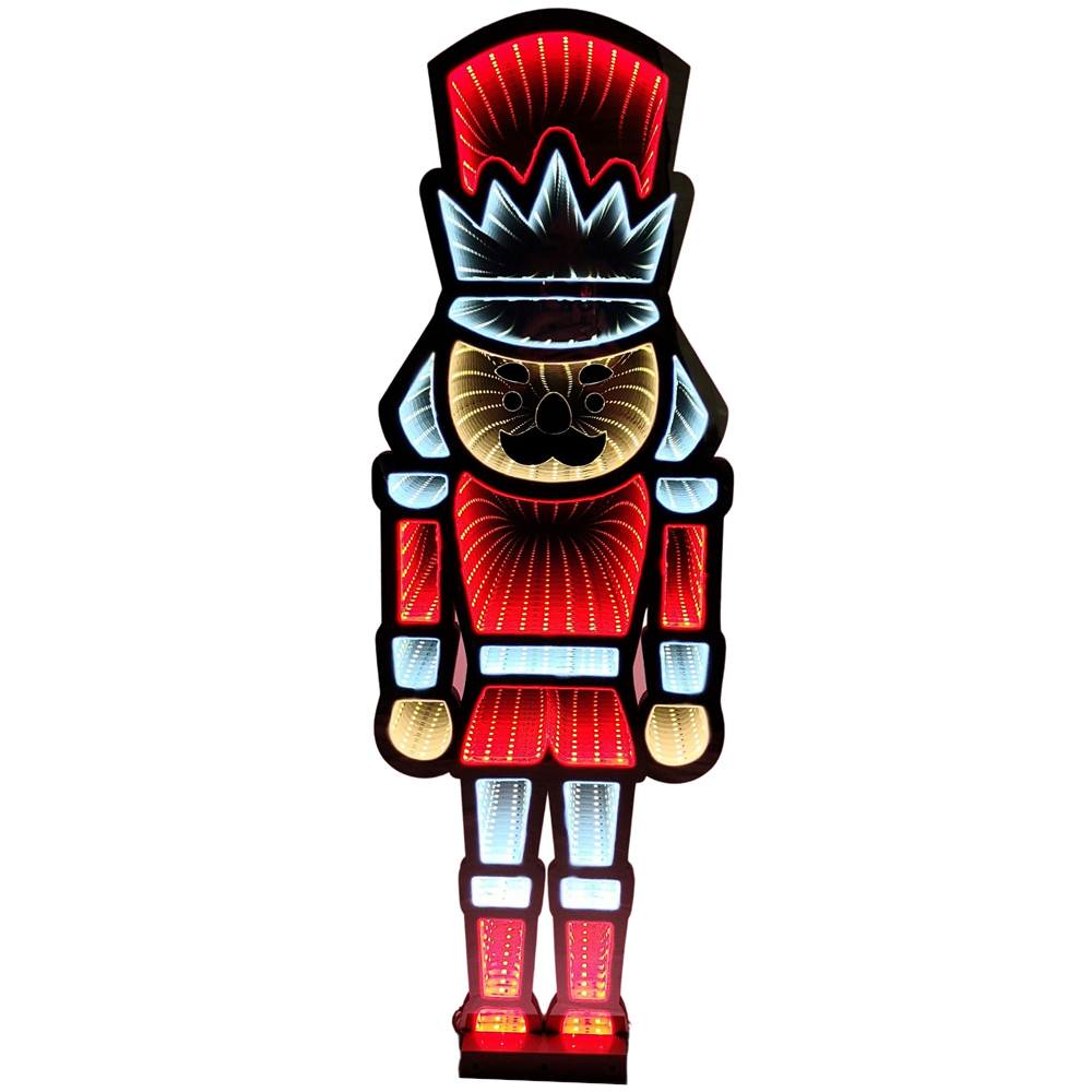 Samuel Alexander Infinity Standing Nutcracker Light Up Christmas Decoration 2.9ft Image 2