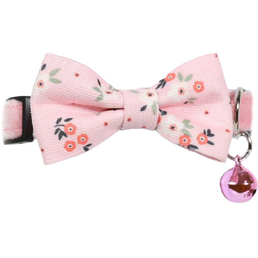 Bowtie Cat Collar - Floral Velvet Image 1