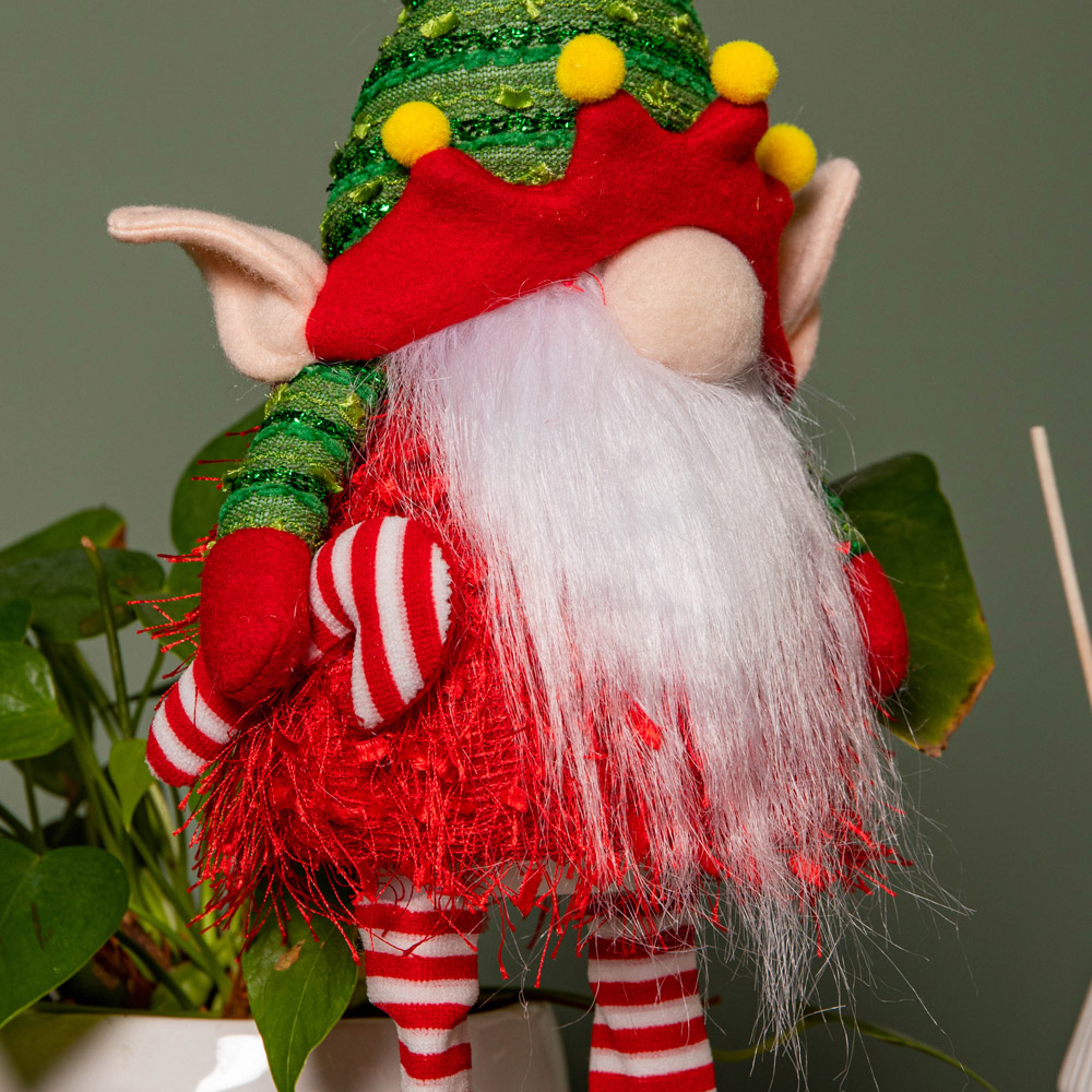 Samuel Alexander Light up Standing Christmas Elf Gonk with Warm White LEDs Image 6