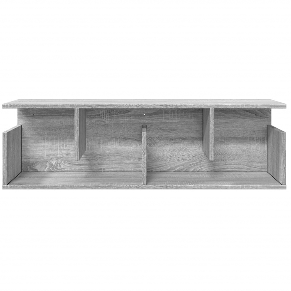 vidaXL 4 Shelf Grey Sonoma Wall Cabinet Image 3