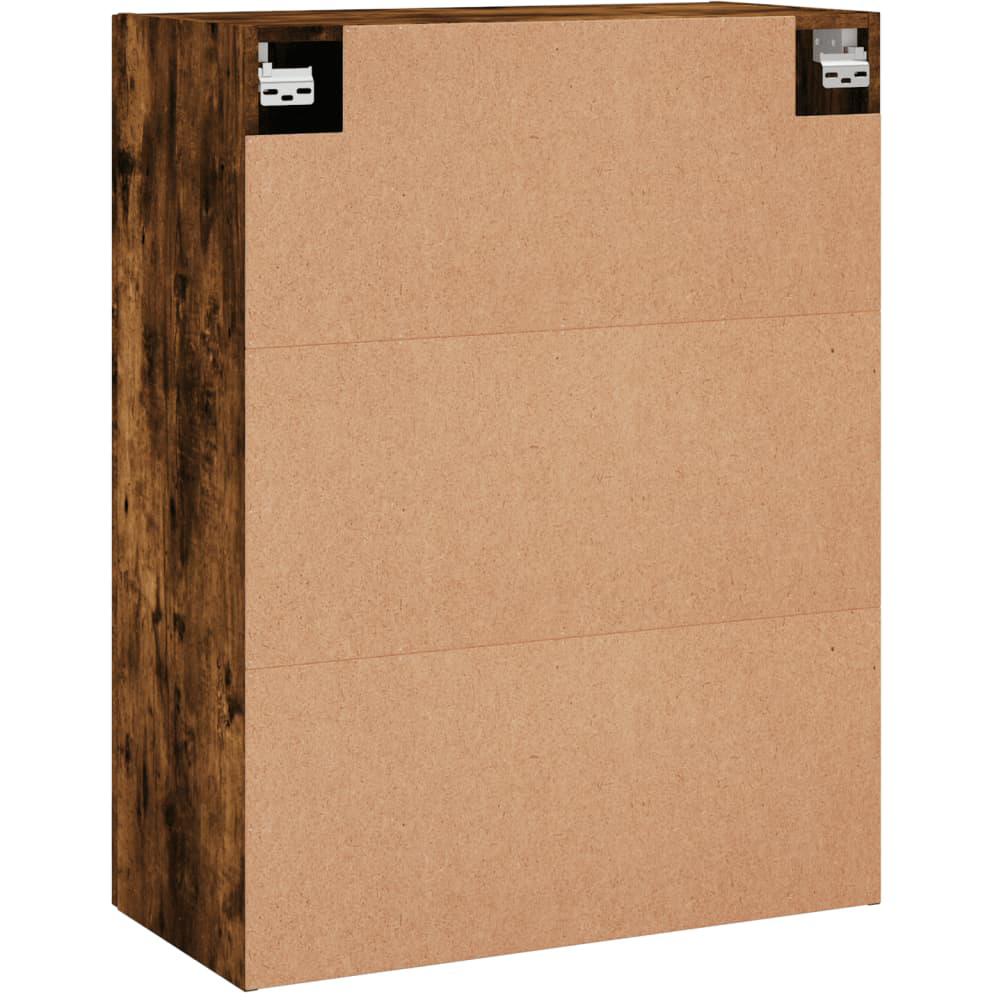 vidaXL 2 Door Smoked Oak Wall Mounted Cabinet Set of 2 Image 7