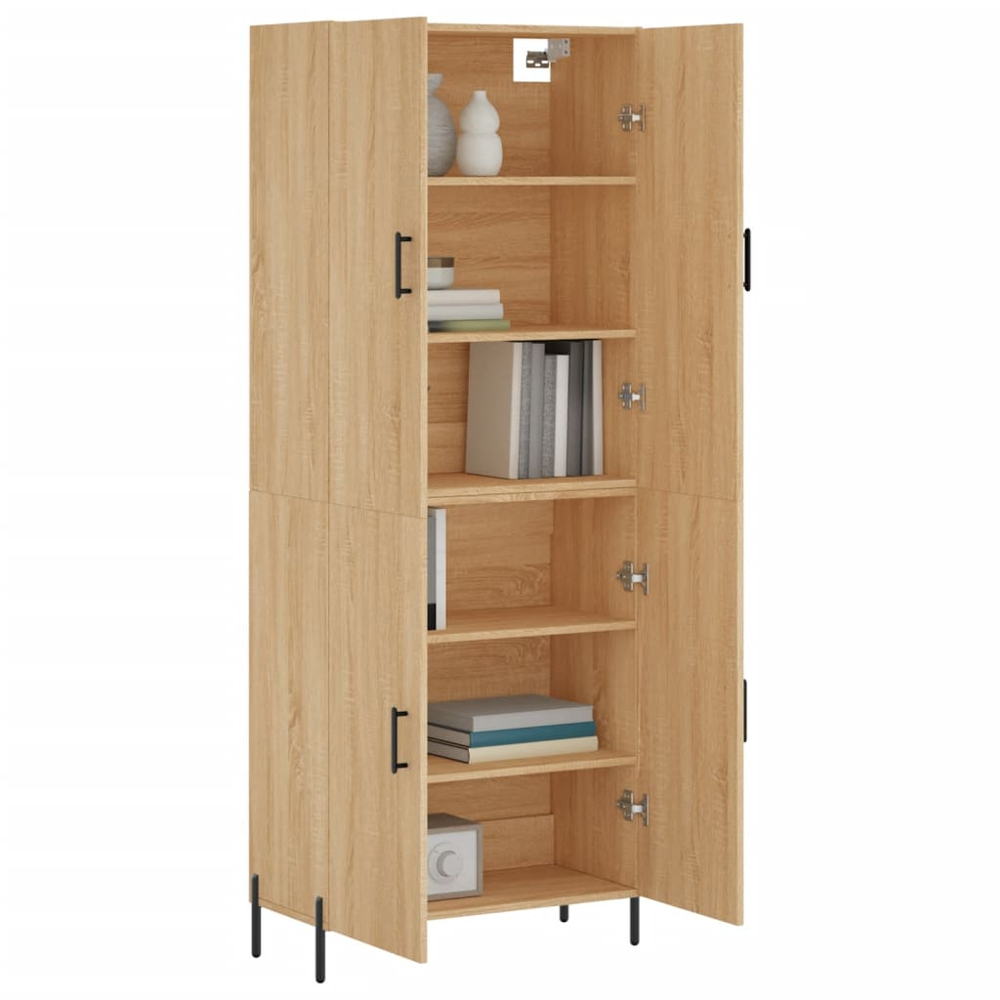 vidaXL 4 Door Sonoma Oak Highboard Image 3