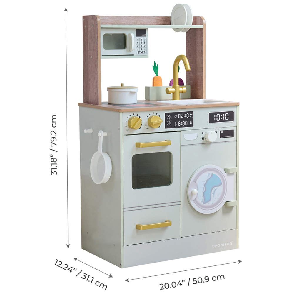Teamson Kids Little Chef Lake Tahoe Green Master Play Kitchen Image 8