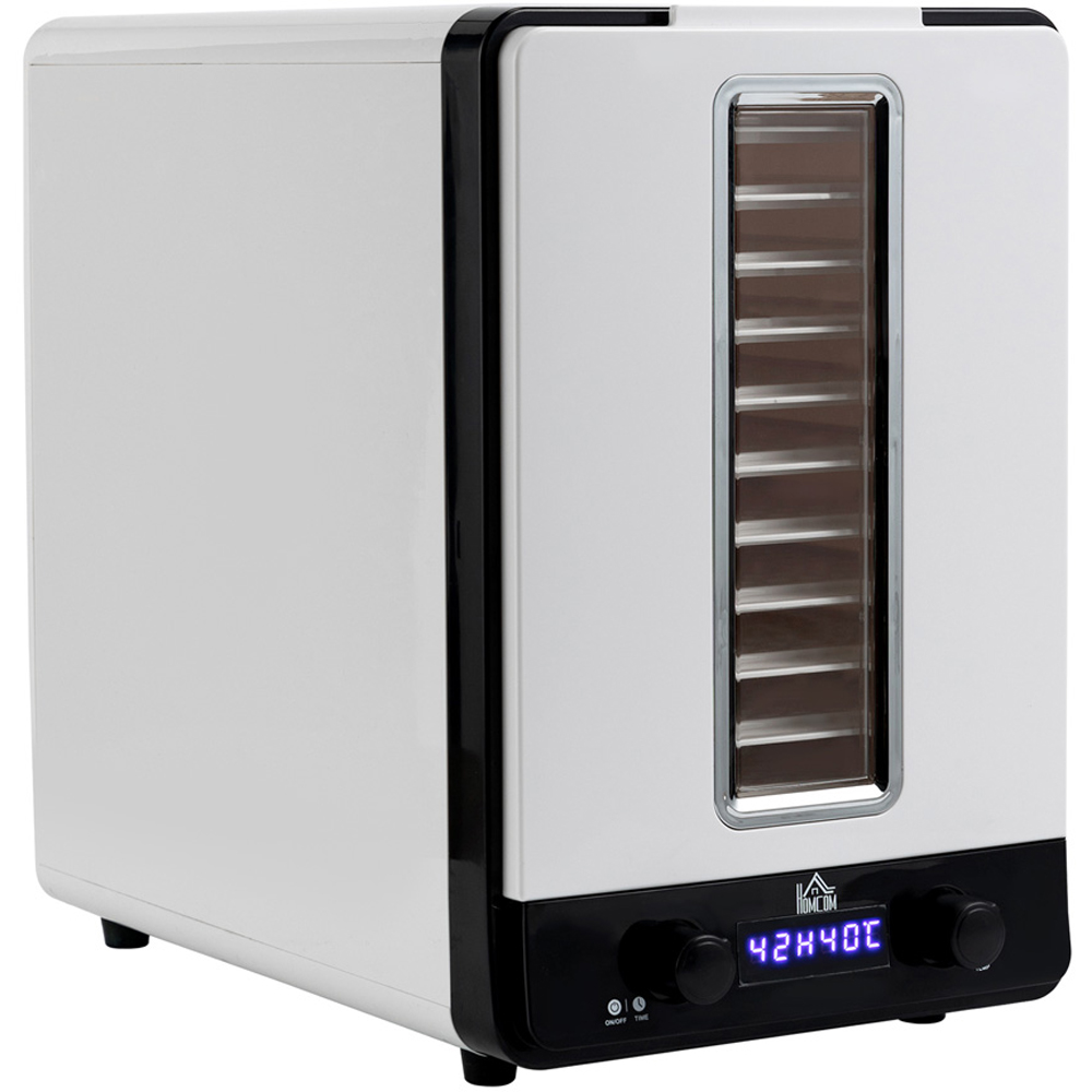 HOMCOM 800-143V70 11 Tier White Food Dehydrator 550W Image 1