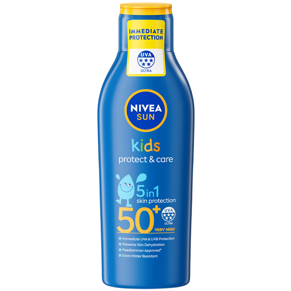Nivea Sun Kids Protect and Care Sunscreen Lotion SPF 50+ 200ml Image