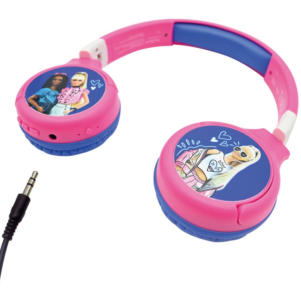 Lexibook Barbie Bluetooth and Wired Foldable Headphones Image 5