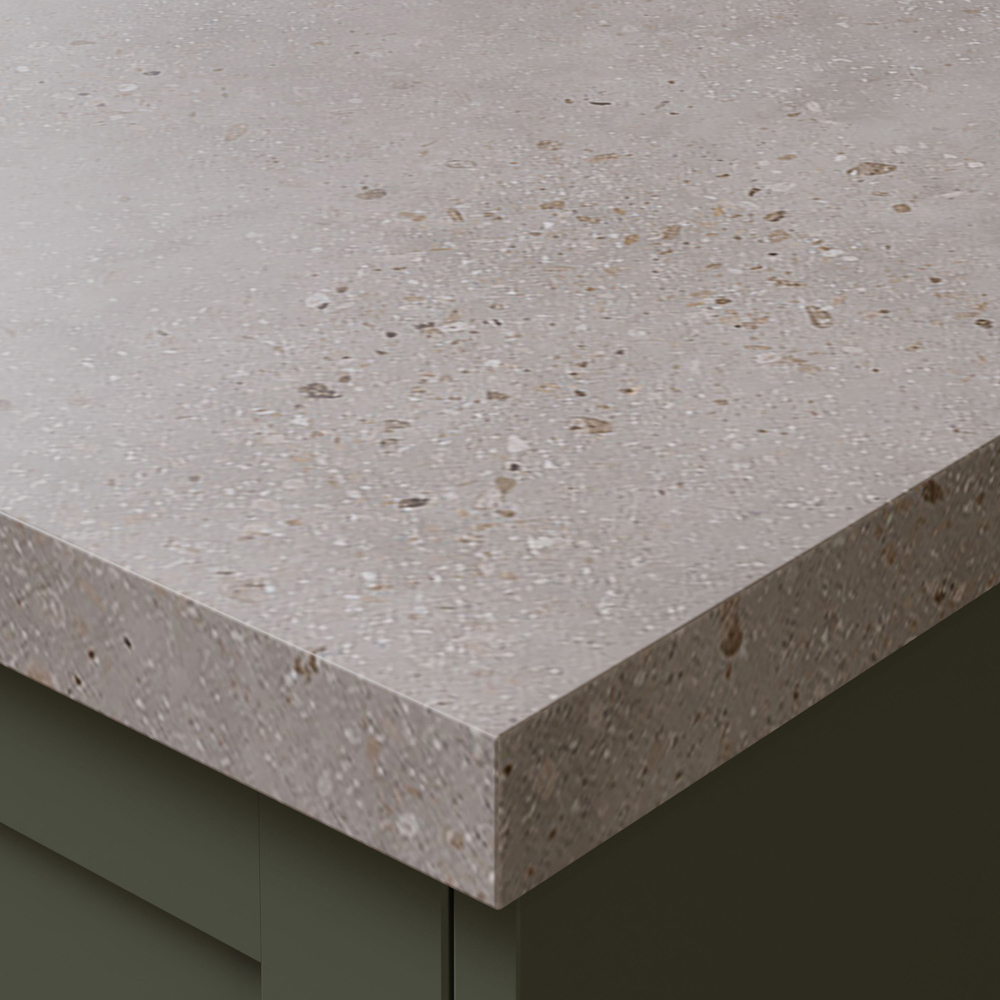 Omega Modern Terrazzo Dune Laminate Square Edge Breakfast Bar 4100 x 900 x 38mm Image 3