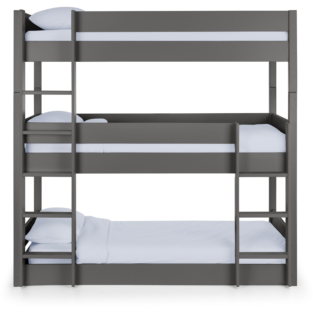 Julian Bowen Trio Anthracite Triple Sleeper Bunk Bed Image 5