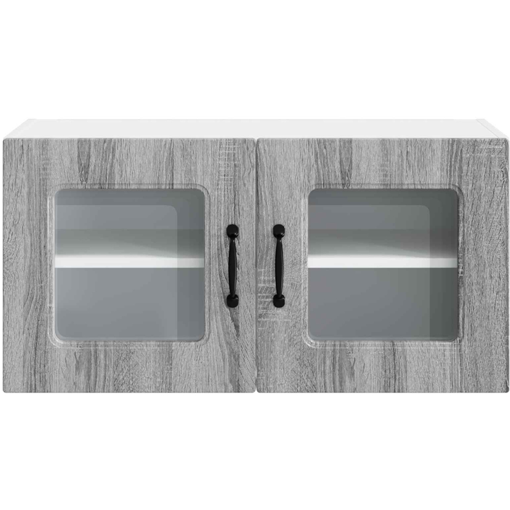 vidaXL Kalmar 2 Door Grey Sonoma Wall Kitchen Cabinet Image 4