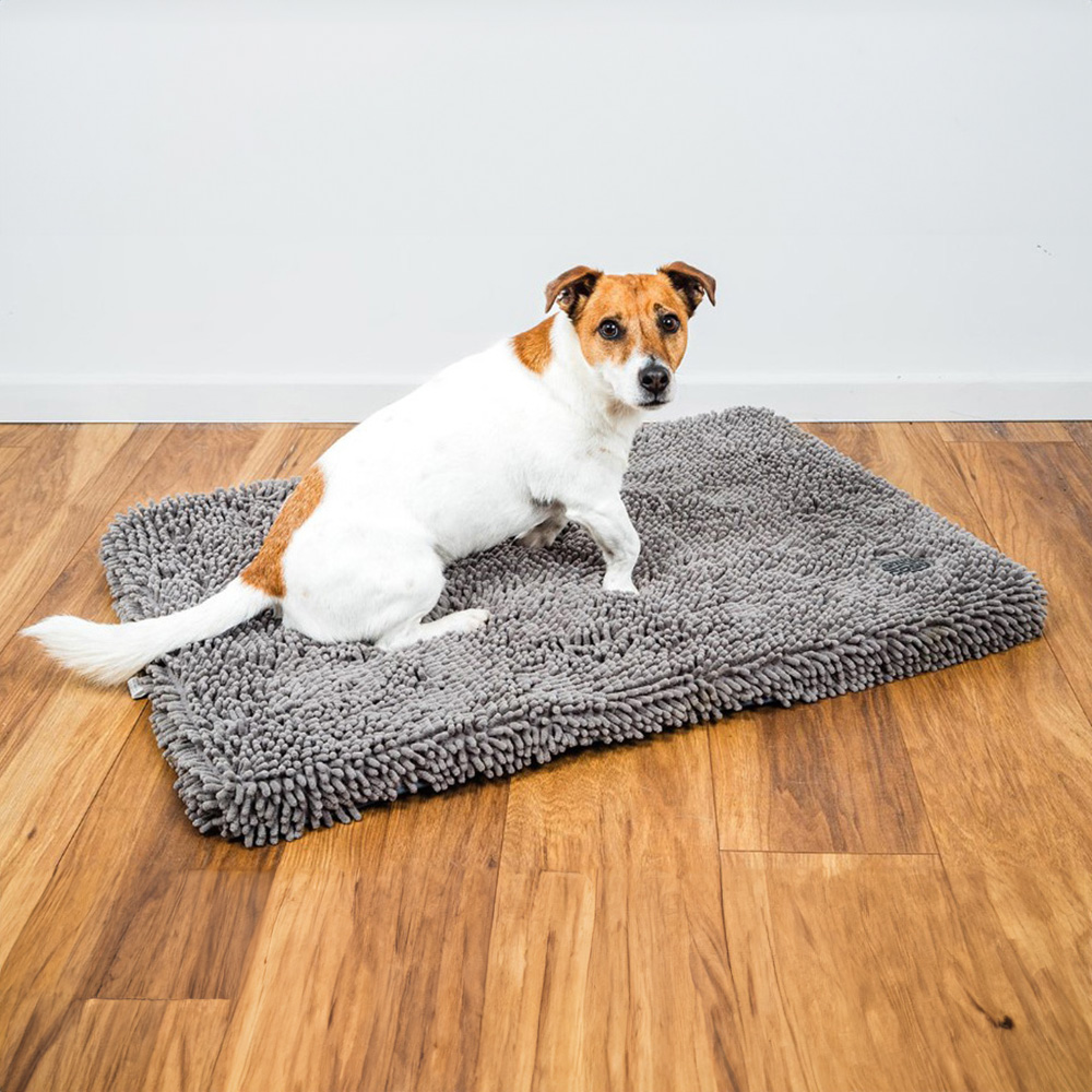 Snug & Cosy Noodle Mat Grey Large Memory Foam Pet Lounger Bed Image 2