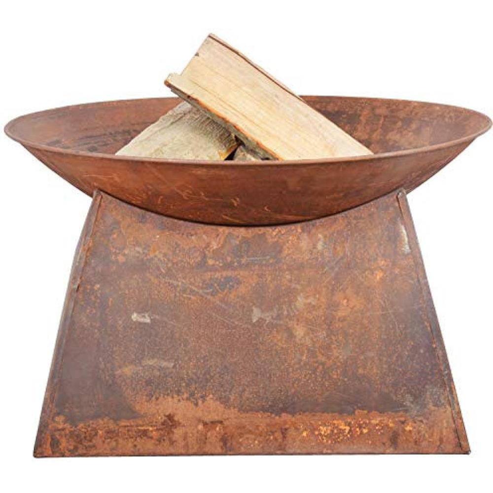Fallen Fruits Rustic Round Fire Pit Bowl On Stand Image 3