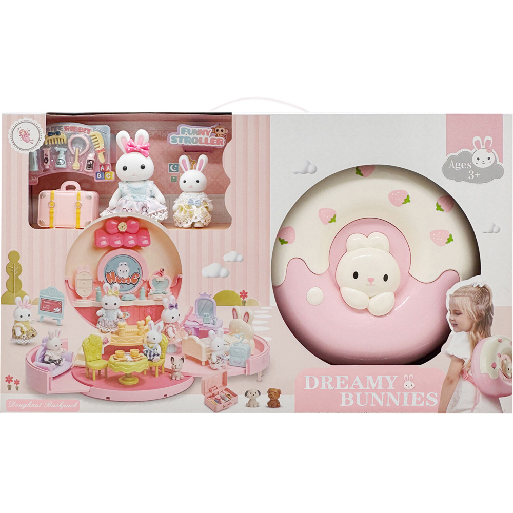 Dreamy Bunnies Doughnut Backpack Playset Image 1