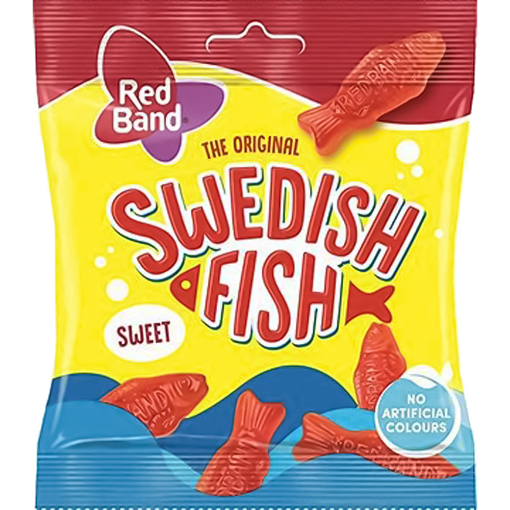 Red Band The Original Swedish Fish Sweet 100g Image