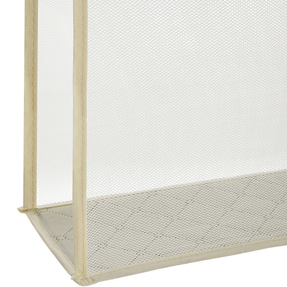 H&O Direct 4 Shelf Cream Hanging Organiser Image 4