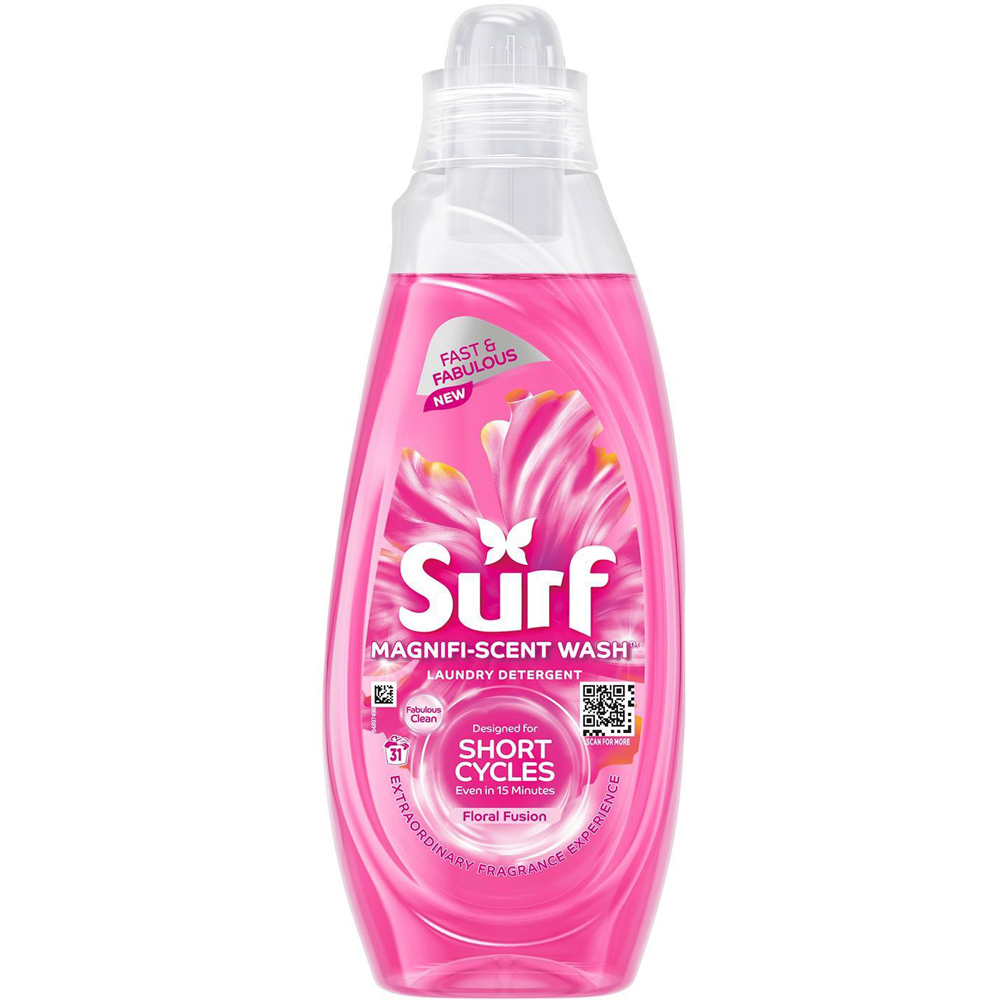 Surf Magnifi-Scent Wash Floral Fusion Liquid Laundry Detergent 31 Washes 837ml 8 Pack Image 2