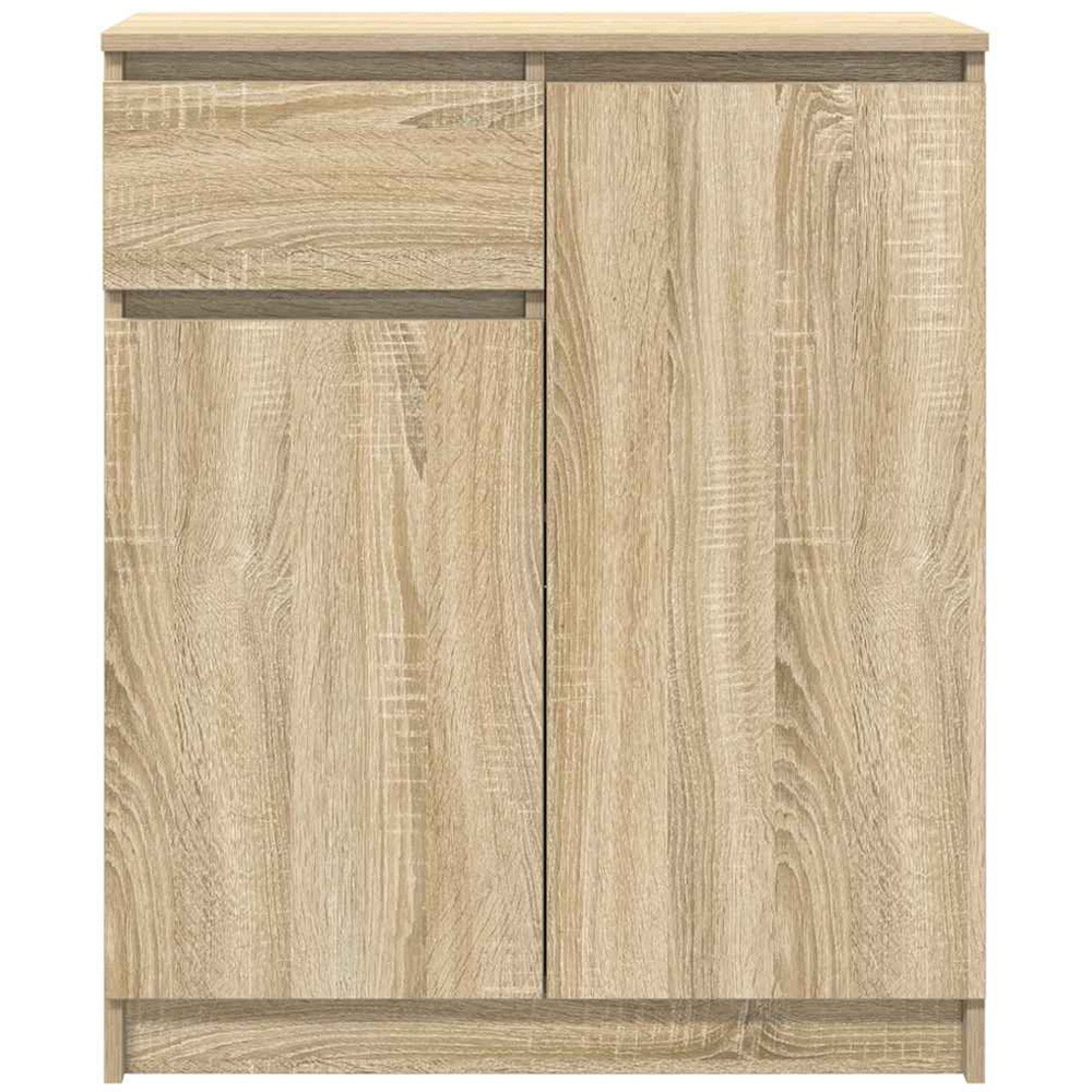vidaXL 2 Door Single Drawer Sonoma Oak Sideboard Image 5