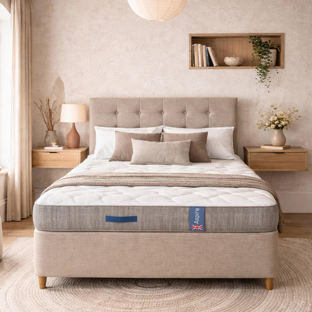 Aspire PureRest Small Double Medium Comfort Eco Foam Pocket Spring Hybrid Mattress Image 4