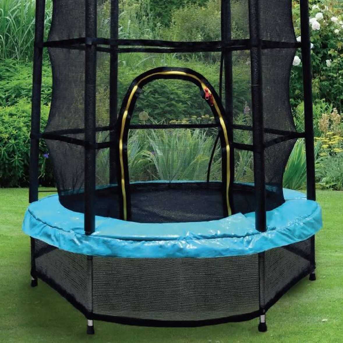 4.5ft Trampoline with Net - Black Image