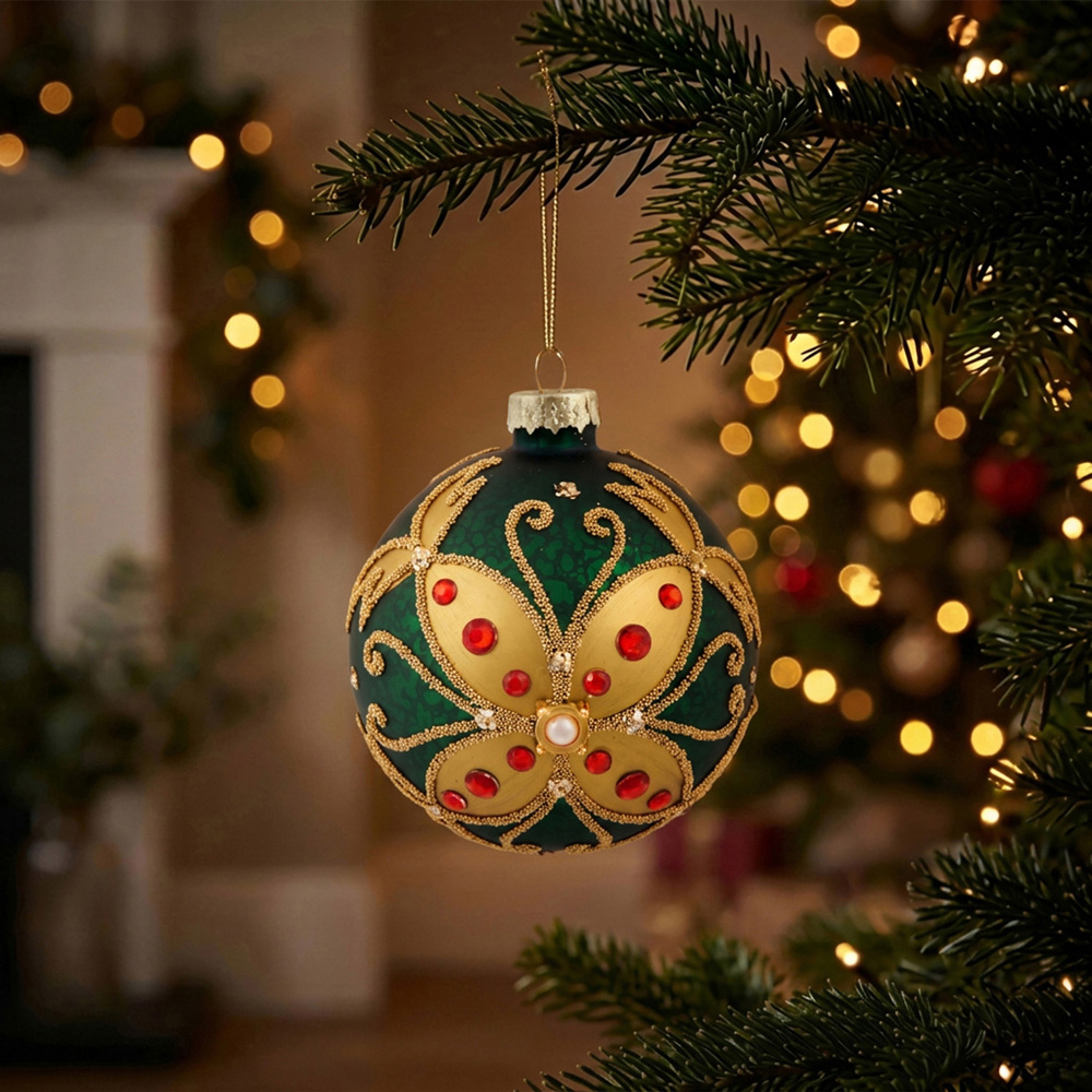Traditional Jewelled Bauble Image 3