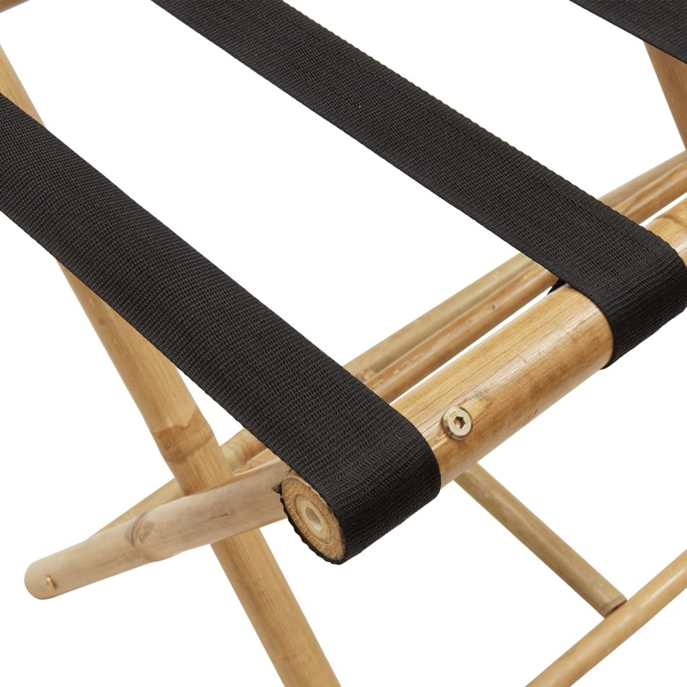 Walplus 2 Shelf Bamboo Folding Luggage Rack Image 6