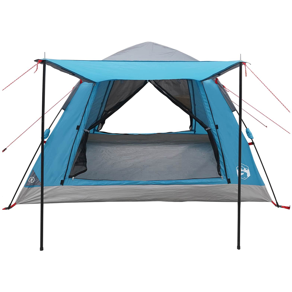 vidaXL 3 Person Instant Camping Tent with Rainfly Blue Image 5