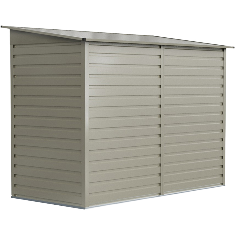 Living and Home 8 x 4ft Grey Pent Garden Storage Shed Image 3