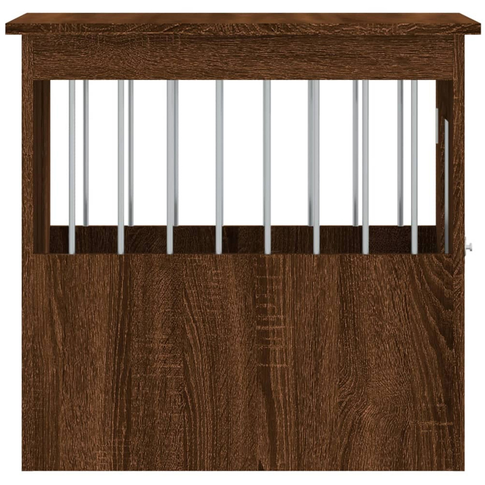 vidaXL Brown Oak Processed Wood Dog Crate Furniture 45 x 62 x 59cm Image 7