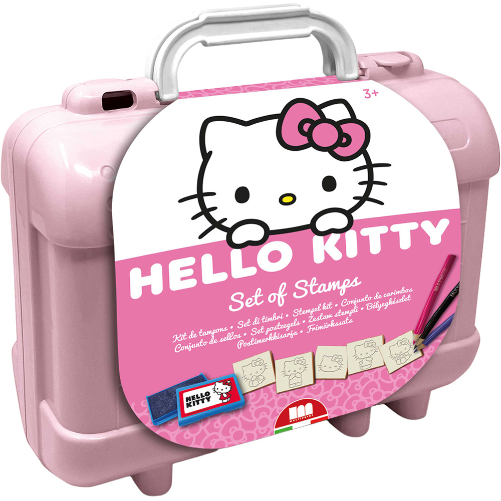 Multiprint Hello Kitty Kids Travel Colouring and Stamp Set Image 1
