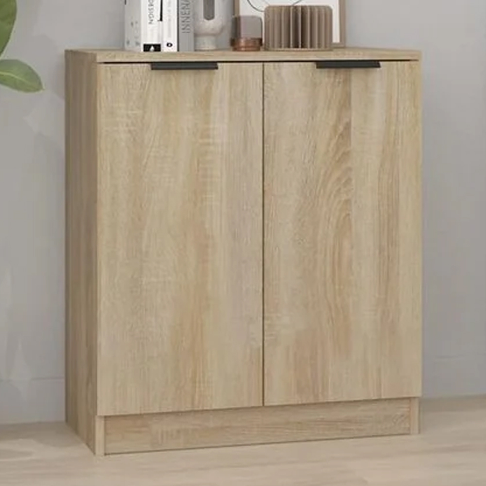 vidaXL 2 Door Sonoma Oak Sideboard Image 1