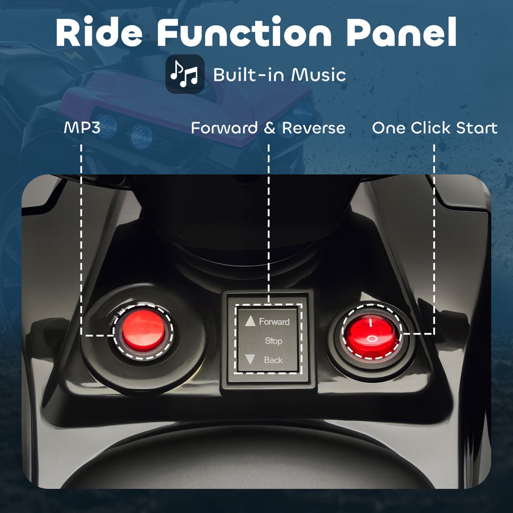 AIYAPLAY Kids Pink Ride On ATV Quad Bike 6V Image 6