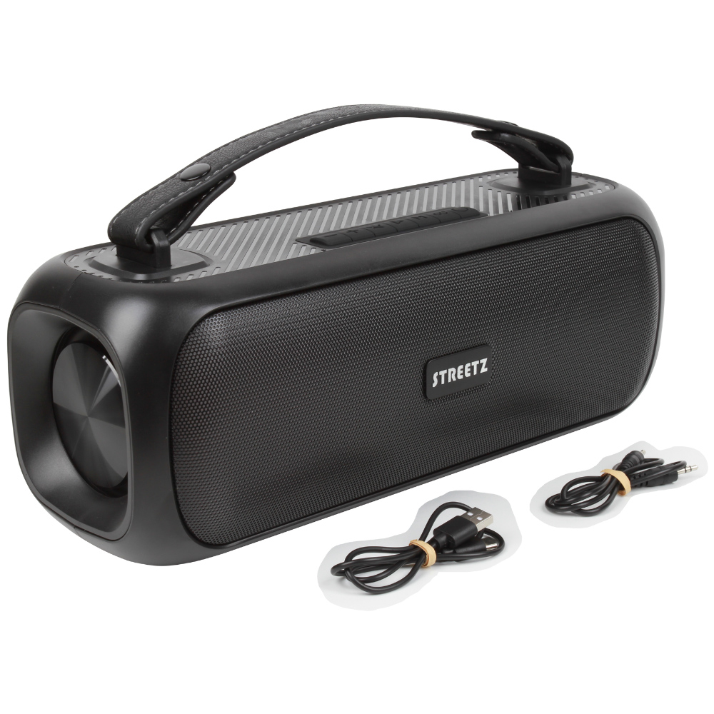 Streetz Black Boombox Wireless Speaker 30W with LED Lights Image 5