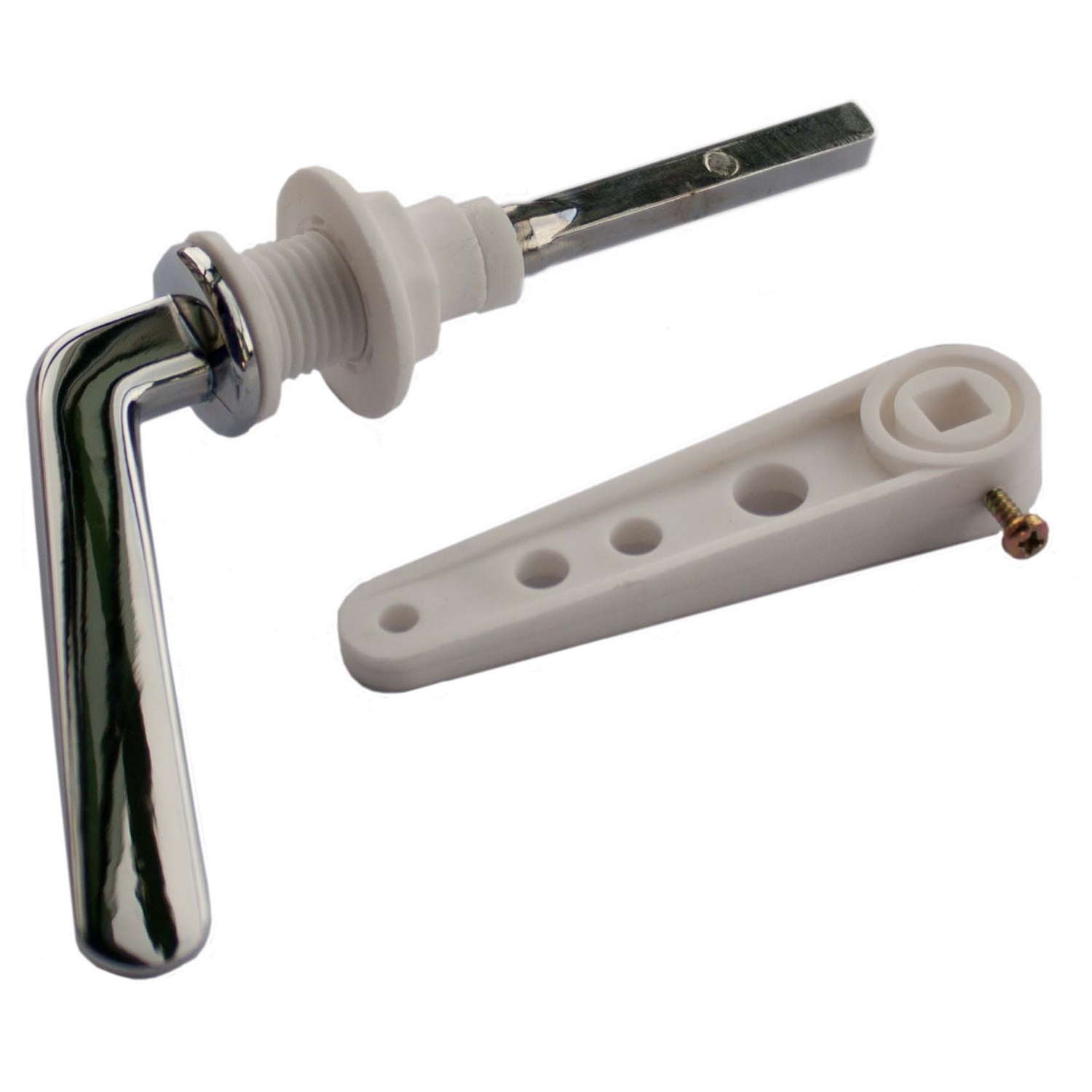 Oracstar Chrome Plated Low Level Cistern Handle Set Image