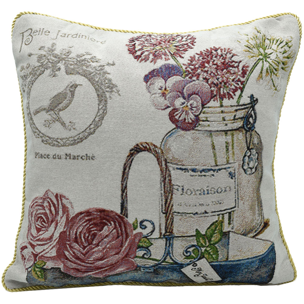 Velosso Jardine Tapestry Filled Cushion 43 x 43cm 2 Pack Image 1