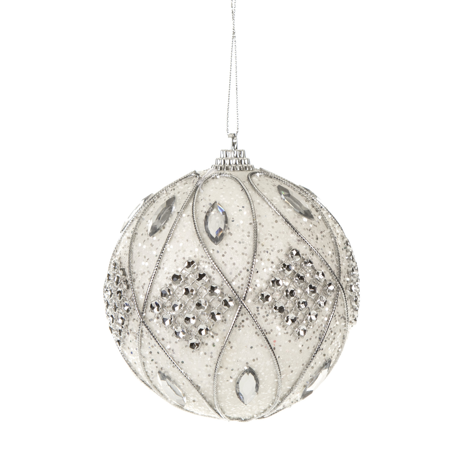 Jewelled Bauble - Silver Image 2