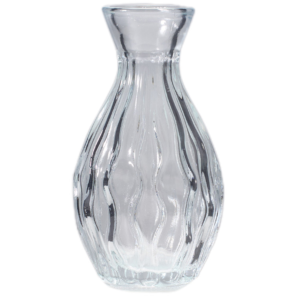 Living and Home 10 Piece Clear Small Glass Bud Vase Set Image 6