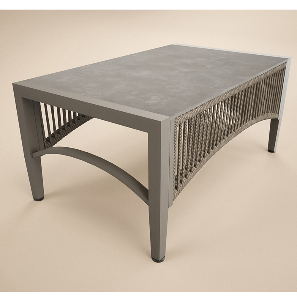 SOLACE+CO Dayton 6 Seater Beige Outdoor Corner Lounge Set Image 4