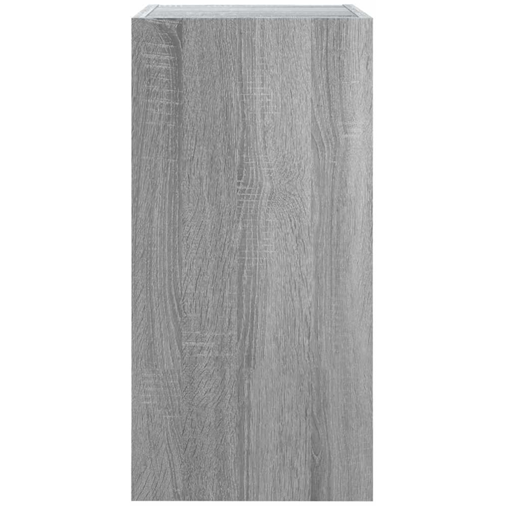 vidaXL Single Door Grey Sonoma Wall Mounted TV Cabinet Image 4
